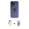MARSİLYAN™- iPhone 13 Pro Max Kılıf Eksen Klasik Prime - Siyah Bilvis 3D Cam Ekran Koruyucu + Shine Kamera Lens - GD