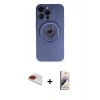 MARSİLYAN™- iPhone 13 Pro Max Kılıf Eksen Klasik Prime - Siyah Bilvis 3D Mat Cam Ekran Koruyucu + Pers Alüminyum Kamera Lens - KI