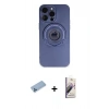 MARSİLYAN™- iPhone 13 Pro Max Kılıf Eksen Klasik Prime - Siyah Bilvis 3D Mat Cam Ekran Koruyucu + Shine Kamera Lens Koruma Cam - MI