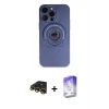 MARSİLYAN™- iPhone 13 Pro Max Kılıf Eksen Klasik Prime - Siyah Bilvis 5in1 3D Magic Cam Ekran Koruyucu + Raze Metal Kamera Lens - GD