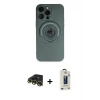 MARSİLYAN™- iPhone 13 Pro Max Kılıf Eksen Klasik Prime - Siyah Bilvis Hayalet Cam Ekran Koruyucu + Raze Metal Kamera Lens - GD