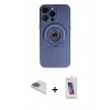 MARSİLYAN™- iPhone 13 Pro Max Kılıf Eksen Klasik Prime - Siyah Joko 5D Cam + Pers Alüminyum Kamera Lens - GD