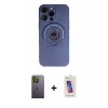 MARSİLYAN™- iPhone 13 Pro Max Kılıf Eksen Klasik Prime - Siyah Joko 5D Cam + Neon Fosforlu Kamera Lens - YL