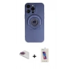 MARSİLYAN™- iPhone 13 Pro Max Kılıf Eksen Klasik Prime - Siyah Joko 5D Cam + Pers Alüminyum Kamera Lens - GI