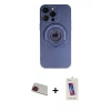 MARSİLYAN™- iPhone 13 Pro Max Kılıf Eksen Klasik Prime - Siyah Joko 5D Cam + Rainbow Kamera Lens Koruma Cam - KI