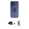 MARSİLYAN™- iPhone 13 Pro Max Kılıf Eksen Klasik Prime - Siyah Joko 5D Cam + Raze Metal Kamera Lens - GD