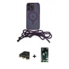 MARSİLYAN™- iPhone 13 Pro Max Kılıf Eksen Özel Seri - Şeffaf 360 Full Body Arka Koruyucu + Raze Metal Kamera Lens - GD