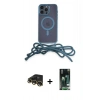 MARSİLYAN™- iPhone 13 Pro Max Kılıf Eksen Özel Seri - Şeffaf 360 Full Body Arka Koruyucu + Raze Metal Kamera Lens - GD
