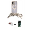 MARSİLYAN™- iPhone 13 Pro Max Kılıf Eksen Özel Seri - Şeffaf 360 Full Body Arka Koruyucu + Pers Alüminyum Kamera Lens - KI