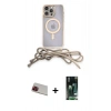 MARSİLYAN™- iPhone 13 Pro Max Kılıf Eksen Özel Seri - Şeffaf 360 Full Body Arka Koruyucu + Rainbow Kamera Lens Koruma Cam - KI