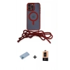 MARSİLYAN™- iPhone 13 Pro Max Kılıf Eksen Özel Seri - Şeffaf Maxco Cam Ekran Koruyucu + Shine Kamera Lens Koruma Cam - MI