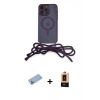 MARSİLYAN™- iPhone 13 Pro Max Kılıf Eksen Özel Seri - Şeffaf Maxco Cam Ekran Koruyucu + Shine Kamera Lens Koruma Cam - MI