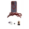 MARSİLYAN™- iPhone 13 Pro Max Kılıf Eksen Özel Seri - Şeffaf Maxco Cam Ekran Koruyucu + Pers Alüminyum Kamera Lens - GI