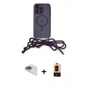 MARSİLYAN™- iPhone 13 Pro Max Kılıf Eksen Özel Seri - Şeffaf Maxco Cam Ekran Koruyucu + Pers Alüminyum Kamera Lens - GI
