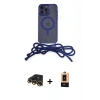 MARSİLYAN™- iPhone 13 Pro Max Kılıf Eksen Özel Seri - Şeffaf Maxco Cam Ekran Koruyucu + Raze Metal Kamera Lens - GD