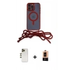 MARSİLYAN™- iPhone 13 Pro Max Kılıf Eksen Özel Seri - Şeffaf Maxco Cam Ekran Koruyucu + Shine Kamera Lens - GD