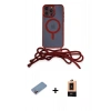 MARSİLYAN™- iPhone 13 Pro Max Kılıf Eksen Özel Seri - Şeffaf Maxco Cam Ekran Koruyucu + Shine Kamera Lens Koruma Cam - PE