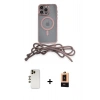 MARSİLYAN™- iPhone 13 Pro Max Kılıf Eksen Özel Seri - Şeffaf Maxco Cam Ekran Koruyucu + Shine Kamera Lens - GD