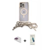 MARSİLYAN™- iPhone 13 Pro Max Kılıf Eksen Özel Seri - Şeffaf Pasifik Cam Ekran Koruyucu + Pers Alüminyum Kamera Lens - GI