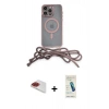 MARSİLYAN™- iPhone 13 Pro Max Kılıf Eksen Özel Seri - Şeffaf Pasifik Cam Ekran Koruyucu + Kırmızı Pers Alüminyum Kamera Lens