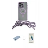 MARSİLYAN™- iPhone 13 Pro Max Kılıf Eksen Özel Seri - Şeffaf Pasifik Cam Ekran Koruyucu + Mavi Shine Kamera Lens Koruma Cam