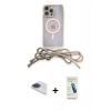 MARSİLYAN™- iPhone 13 Pro Max Kılıf Eksen Özel Seri - Şeffaf Pasifik Cam Ekran Koruyucu + Pers Alüminyum Kamera Lens - LT