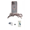 MARSİLYAN™- iPhone 13 Pro Max Kılıf Eksen Özel Seri - Şeffaf Pasifik Cam Ekran Koruyucu + Pers Alüminyum Kamera Lens - LT