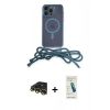 MARSİLYAN™- iPhone 13 Pro Max Kılıf Eksen Özel Seri - Şeffaf Pasifik Cam Ekran Koruyucu + Raze Metal Kamera Lens - GD