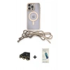 MARSİLYAN™- iPhone 13 Pro Max Kılıf Eksen Özel Seri - Şeffaf Pasifik Cam Ekran Koruyucu + Raze Metal Kamera Lens - GD
