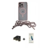 MARSİLYAN™- iPhone 13 Pro Max Kılıf Eksen Özel Seri - Şeffaf Pasifik Cam Ekran Koruyucu + Raze Metal Kamera Lens - GD