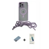 MARSİLYAN™- iPhone 13 Pro Max Kılıf Eksen Özel Seri - Şeffaf Pasifik Cam Ekran Koruyucu + Shine Kamera Lens Koruma Cam - GI