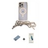 MARSİLYAN™- iPhone 13 Pro Max Kılıf Eksen Özel Seri - Şeffaf Pasifik Cam Ekran Koruyucu + Shine Kamera Lens Koruma Cam - GI