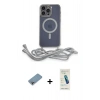 MARSİLYAN™- iPhone 13 Pro Max Kılıf Eksen Özel Seri - Şeffaf Pasifik Cam Ekran Koruyucu + Shine Kamera Lens Koruma Cam - GI
