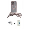 MARSİLYAN™- iPhone 13 Pro Max Kılıf Eksen Özel Seri - Şeffaf Pasifik Cam Ekran Koruyucu + Pers Alüminyum Kamera Lens - SABE