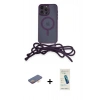 MARSİLYAN™- iPhone 13 Pro Max Kılıf Eksen Özel Seri - Şeffaf Pasifik Cam Ekran Koruyucu + Renkli Kamera Lens Koruma Cam - TU