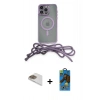 MARSİLYAN™- iPhone 13 Pro Max Kılıf Eksen Özel Seri - Siyah 18D Cam Ekran Koruyucu + Pers Alüminyum Kamera Lens - GD
