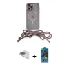 MARSİLYAN™- iPhone 13 Pro Max Kılıf Eksen Özel Seri - Siyah 18D Cam Ekran Koruyucu + Pers Alüminyum Kamera Lens - GD