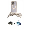 MARSİLYAN™- iPhone 13 Pro Max Kılıf Eksen Özel Seri - Siyah 3D Antistatik Cam Ekran Koruyucu + Raze Metal Kamera Lens - GD