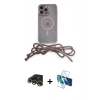 MARSİLYAN™- iPhone 13 Pro Max Kılıf Eksen Özel Seri - Siyah 3D Antistatik Cam Ekran Koruyucu + Raze Metal Kamera Lens - GD