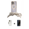 MARSİLYAN™- iPhone 13 Pro Max Kılıf Eksen Özel Seri - Siyah 3D Antistatik Hayalet Cam Ekran Koruyucu + Shine Kamera Lens - GD