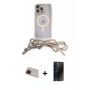 MARSİLYAN™- iPhone 13 Pro Max Kılıf Eksen Özel Seri - Siyah 3D Antistatik Hayalet Cam Ekran Koruyucu + Rainbow Kamera Lens Koruma Cam - KI