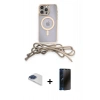 MARSİLYAN™- iPhone 13 Pro Max Kılıf Eksen Özel Seri - Siyah 3D Antistatik Hayalet Cam Ekran Koruyucu + Pers Alüminyum Kamera Lens - LT