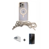 MARSİLYAN™- iPhone 13 Pro Max Kılıf Eksen Özel Seri - Siyah 3D Antistatik Hayalet Cam Ekran Koruyucu + Pers Alüminyum Kamera Lens - SABE