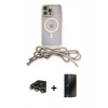 MARSİLYAN™- iPhone 13 Pro Max Kılıf Eksen Özel Seri - Siyah 3D Antistatik Hayalet Cam Ekran Koruyucu + Raze Metal Kamera Lens - GD