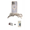 MARSİLYAN™- iPhone 13 Pro Max Kılıf Eksen Özel Seri - Siyah 6D Mat Seramik Hayalet Nano Ekran Koruyucu + Rainbow Kamera Lens Koruma Cam - KI