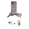 MARSİLYAN™- iPhone 13 Pro Max Kılıf Eksen Özel Seri - Siyah 6D Mat Seramik Hayalet Nano Ekran Koruyucu + Pers Alüminyum Kamera Lens - KI