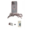 MARSİLYAN™- iPhone 13 Pro Max Kılıf Eksen Özel Seri - Siyah 6D Mat Seramik Hayalet Nano Ekran Koruyucu + Rainbow Kamera Lens Koruma Cam - KI