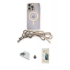 MARSİLYAN™- iPhone 13 Pro Max Kılıf Eksen Özel Seri - Siyah 6D Mat Seramik Hayalet Nano Ekran Koruyucu + Pers Alüminyum Kamera Lens - SABE