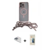 MARSİLYAN™- iPhone 13 Pro Max Kılıf Eksen Özel Seri - Siyah 6D Mat Seramik Hayalet Nano Ekran Koruyucu + Pers Alüminyum Kamera Lens - SABE
