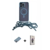 MARSİLYAN™- iPhone 13 Pro Max Kılıf Eksen Özel Seri - Siyah Bilvis 3D Cam Ekran Koruyucu + Shine Kamera Lens Koruma Cam - GI